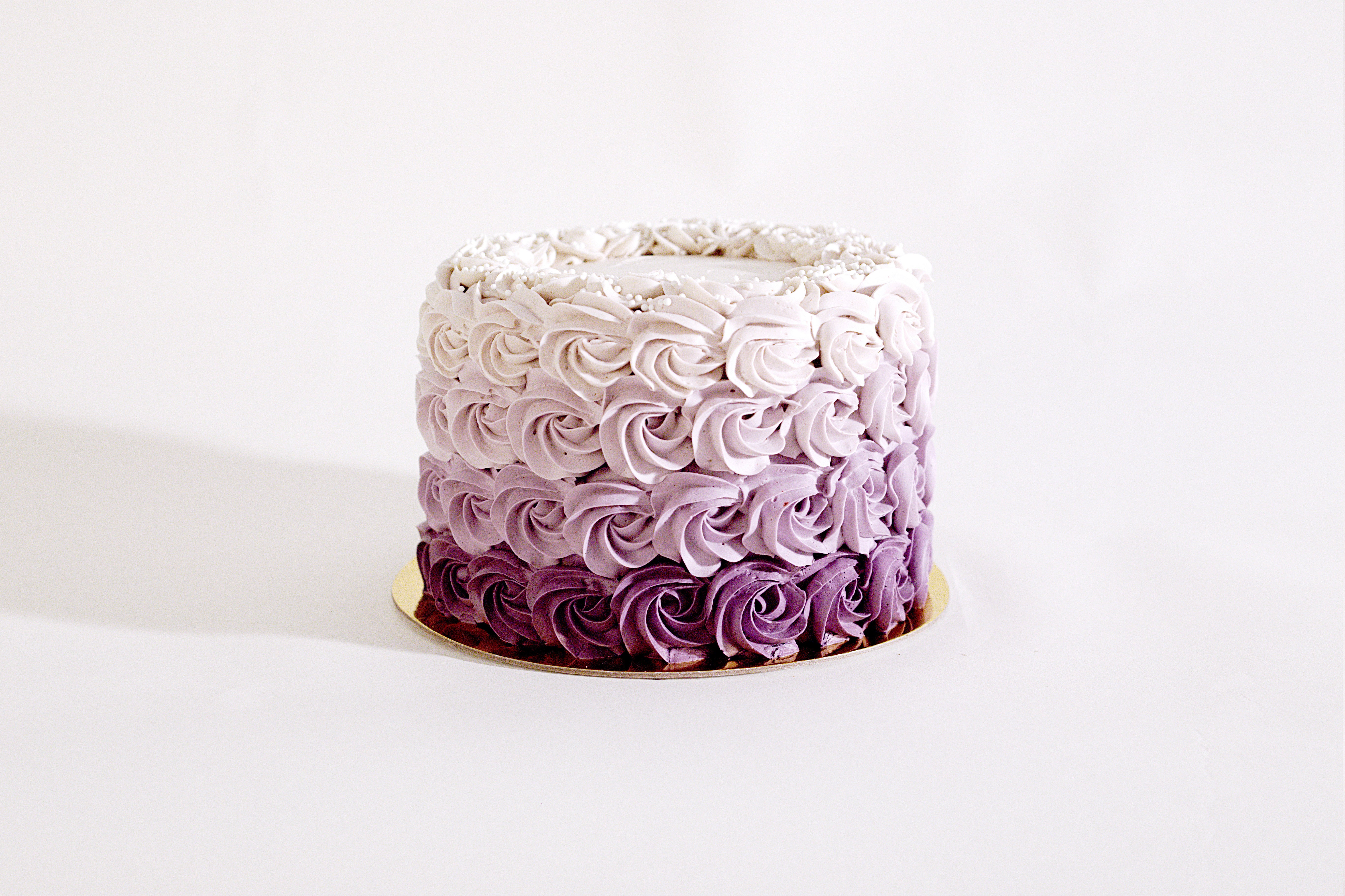 Pink Rose Ombré Cake | Tiered cakes birthday, Rose cake, Rose ombre cake